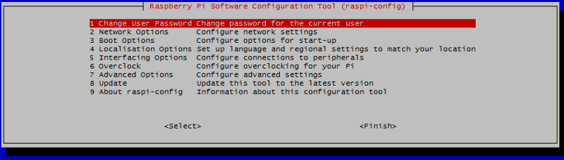 Raspi config Raspi config