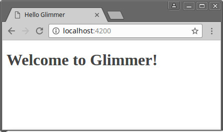 Welcome glimmer Welcome glimmer