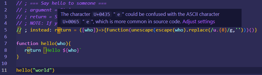 Invisible code detection in IDE, part 2/2