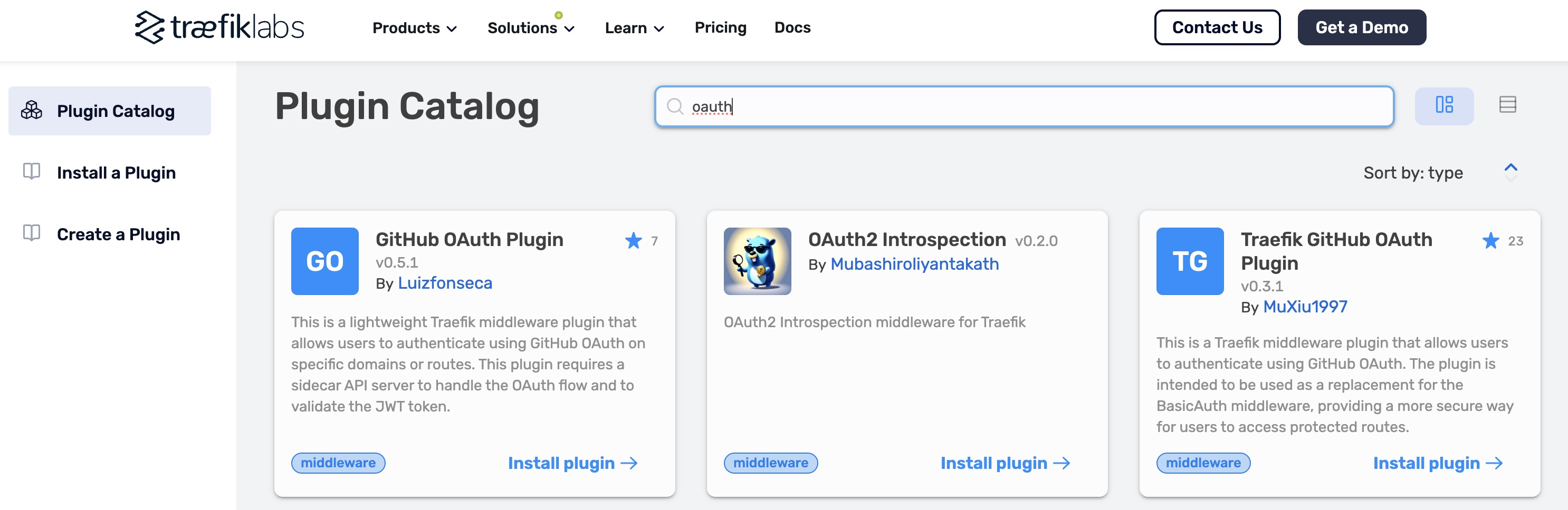 Traefik plugins