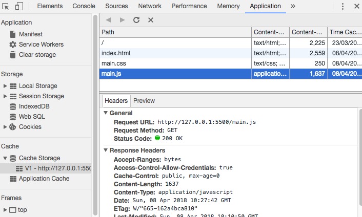 Cache storage Cache storage