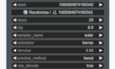 Denoising 55% Prompt Nodes