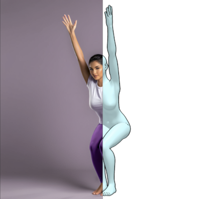 Output for Chair pose Prompt Nodes