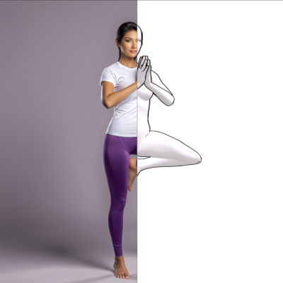 Output for Tree pose Prompt Nodes
