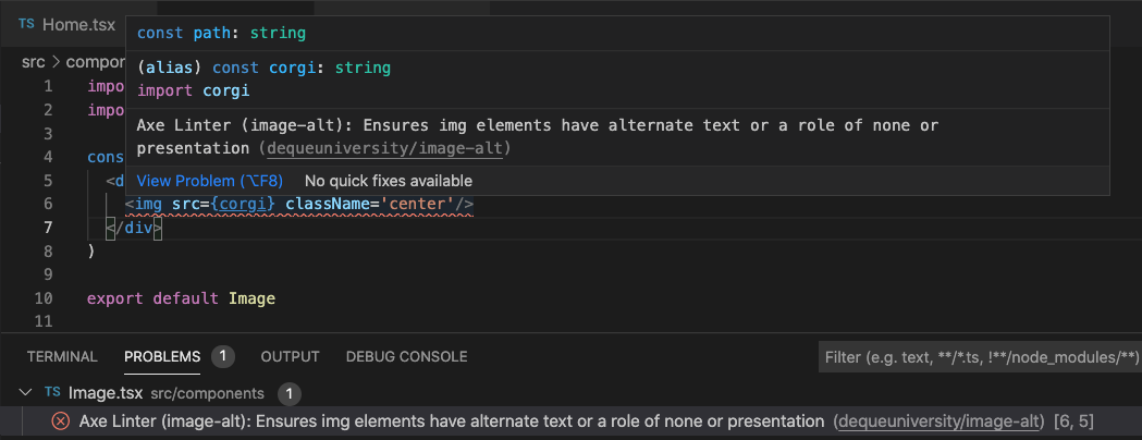 Example showing the integration of linters in editors Example showing the integration of linters in editors