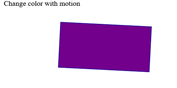 Animate color with motion